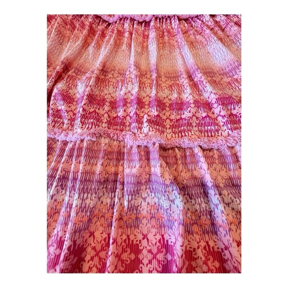Cabana Life Sleeveless Pink Lavender UPF Tie Tassel Print Swim Cover Up Dress - Picture 15 of 16